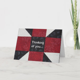 キルトのブロックの友情の挨拶状 カード