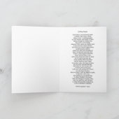 キルトのブロックの友情または悔やみや弔慰の挨拶状 カード (内部)