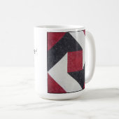 キルトのブロックの引用文のマグ コーヒーマグカップ (正面右)