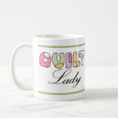 キルトの女性 コーヒーマグカップ (左)