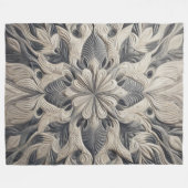 キルトの抽象的なデザイン フリースブランケット (正面(横))