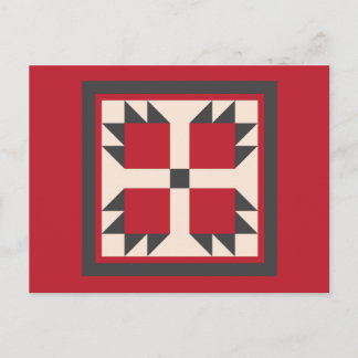 キルトの郵便はがき-闘士のブロック ポストカード