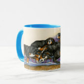 キルトのBerners マグカップ (正面左)