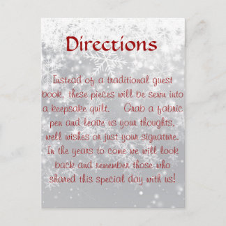 キルトのquestbookのための方向 ポストカード