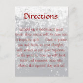 キルトのquestbookのための方向 ポストカード (正面)