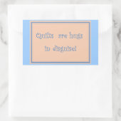 キルトはシール 長方形シール (バッグ)