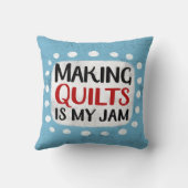 キルトを作るのが私のジャム装飾用クッション クッション (裏面)