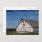 キルトを持った納屋 ポストカード (正面/裏面)