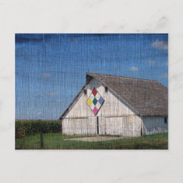 キルトを持った納屋 ポストカード