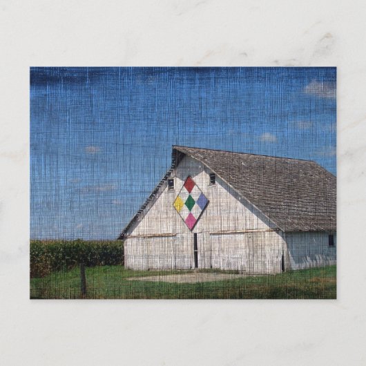 キルトを持った納屋 ポストカード (正面)