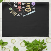 キルトを隠しもしてないおもしろいキルティング キッチンタオル (折り畳み)