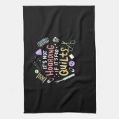 キルトを隠しもしてないおもしろいキルティング キッチンタオル (縦)