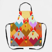 キルトインスパイアの鶏 エプロン (正面)