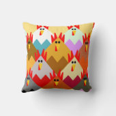 キルトインスパイアの鶏  クッション (裏面)