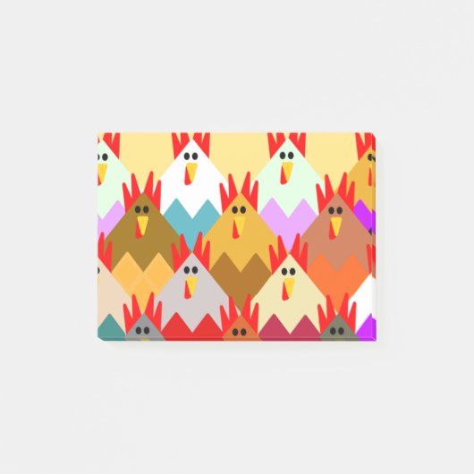 キルトインスパイアの鶏 ポストイット (正面)