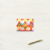 キルトインスパイアの鶏 ポストイット (デスク上)