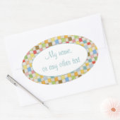 キルトオ熱狂するバルマットステッカー 楕円形シール (封筒)