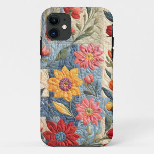 キルトカラフルパターン iPhone 11 ケース