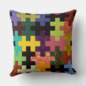 キルトカラフル型枕 クッション (裏面)