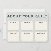 キルトカ気にード-ヴィンテージインスパイア文字 サンキューカード (裏面)