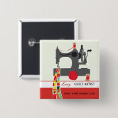 キルトクラフトアーティスト名タグ 缶バッジ (正面&裏面)