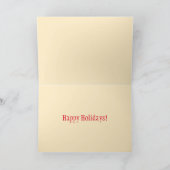 キルトクリスマスカード – 鋸歯星 シーズンカード (内部)