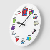 キルトクロック ラージ壁時計 (傾斜)