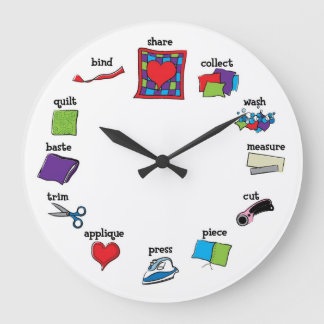 キルトクロック ラージ壁時計