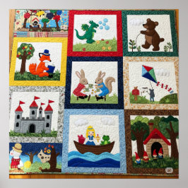 キルトグお洒落ラフィック ポスター