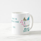 キルトグループキルティングクラブ名前をカスタムする コーヒーマグカップ (正面右)