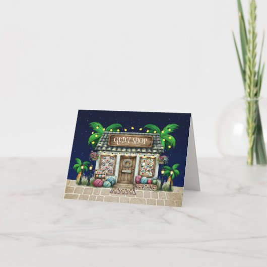 キルトショップのグリーティングカード カード (正面)