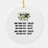 キルトショップセラミックオーナメント セラミックオーナメント (裏面)