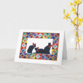 キルトシリーズ#2 カード (黄色い花)