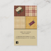 キルトスクウェア素朴カントリー名刺 名刺 (裏面)
