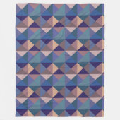 キルトスクエアパターン フリースブランケット (正面)