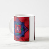 キルトスクエアモノグラム コーヒーマグカップ (正面左)