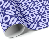 キルトスタイルパターン02 – パウダーブルー深いネイビー ラッピングペーパー (ロールコーナー)