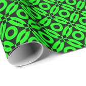 キルトスタイルパターン02 – 黒の緑 ラッピングペーパー (ロールコーナー)