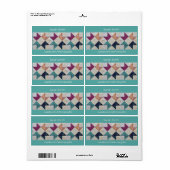 キルトステッパーソナライズされたカー ラベル (フルシート)