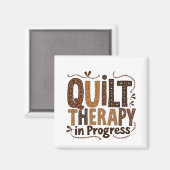 キルトセラピーインプロセス裁縫クラフト愛好家 マグネット (正面/裏面)