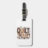 キルトセラピーインプロセス裁縫クラフト愛好家 ラゲッジタグ (正面縦)