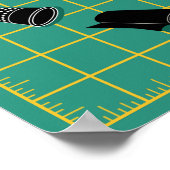 キルトタイカスタマイズムのラベル ポスター (角)