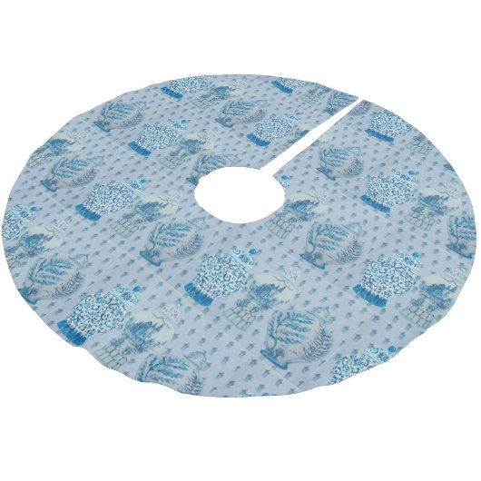 キルトチノセリエジンジャー   ブラッシュドポリエステルツリースカート (アングル)