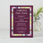 キルトデザインファミリ懇親会ダーク招待状 招待状 (スタンド正面)