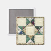 キルトデザイン磁石 マグネット (正面/裏面)