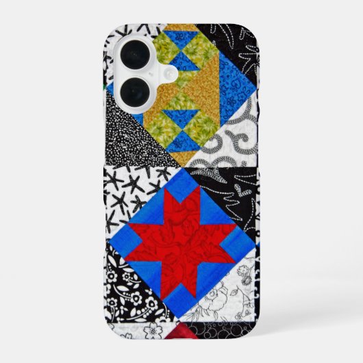 キルトデザイン iPhone 16ケース (裏面)