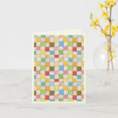 キルトノートカ熱狂するード/クリーム カード (黄色い花)