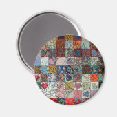 キルトハート マグネット (正面/裏面)