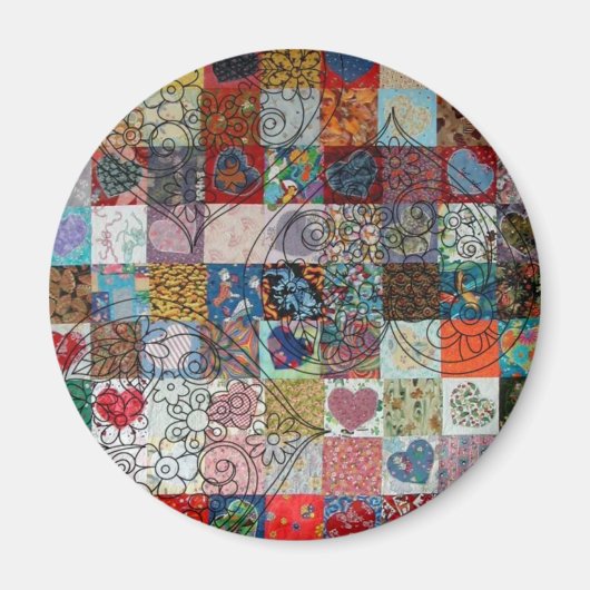 キルトハート マグネット (正面)