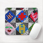 キルトパターン マウスパッド (マウス)